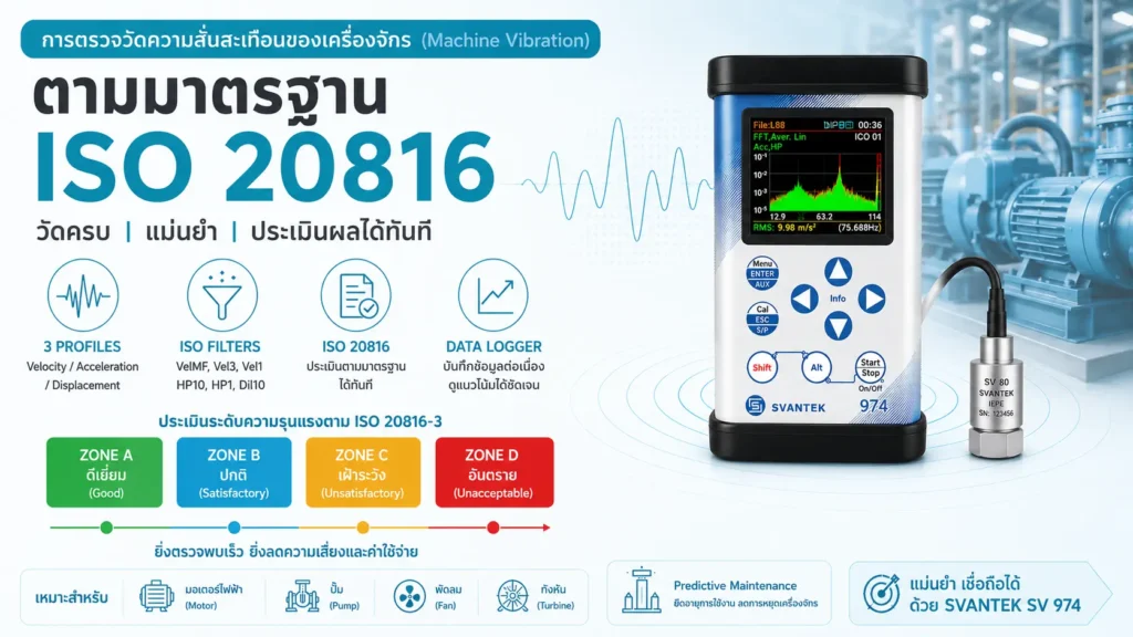 การตรวจวัดความสั่นสะเทือนของเครื่องจักร